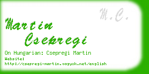 martin csepregi business card